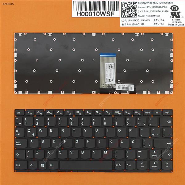 Lenovo Yoga 310-11 310-11IAP 710-11 710-11IKB 710-11ISK BLACK win8(Without FRAME) LA SN20K86383 Laptop Keyboard (OEM-B)