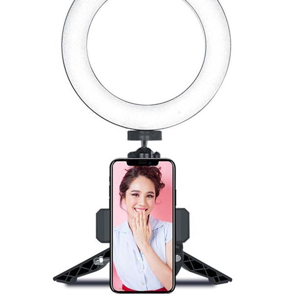 Portable Selfie Ring Light with Table Stand Phone Mount Selfie LED Light Live fill light
