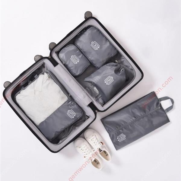 5 pieces waterproof travel storage bag large capacity cube luggage storage bag(Grey) Personal Care  N/A
