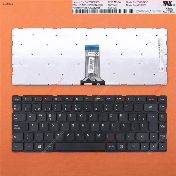 Lenovo S41-35 S41-70 S41-75 U41-70 BLACK(Without FRAME ,WIN8) OEM SP MP-13PB6CU-H27        5CB0K65057      MP-13P8 Laptop Keyboard (OEM-B)