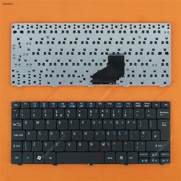 ACER ONE 532H 521 D255/GATEWAY LT21 BLACK (New version) UK N/A Laptop Keyboard (OEM-B)