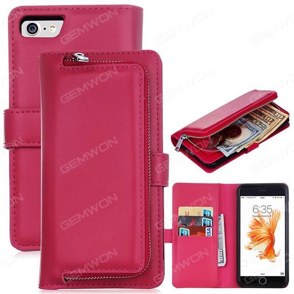 iphone7 plain wallet holster ，
Multifunctional combined fission case，rose red Case iphone7 plain wallet holster