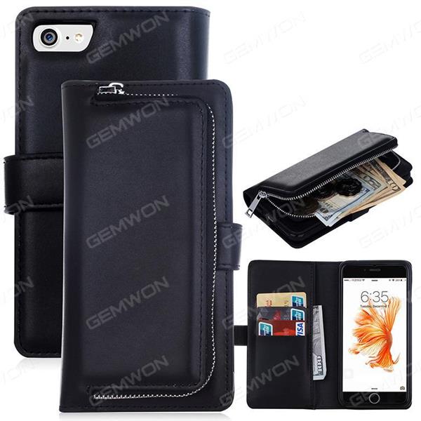 iphone6 plus plain wallet holster ，
Multifunctional combined fission case，black Case IPHONE6 PLUS PLAIN WALLET HOLSTER