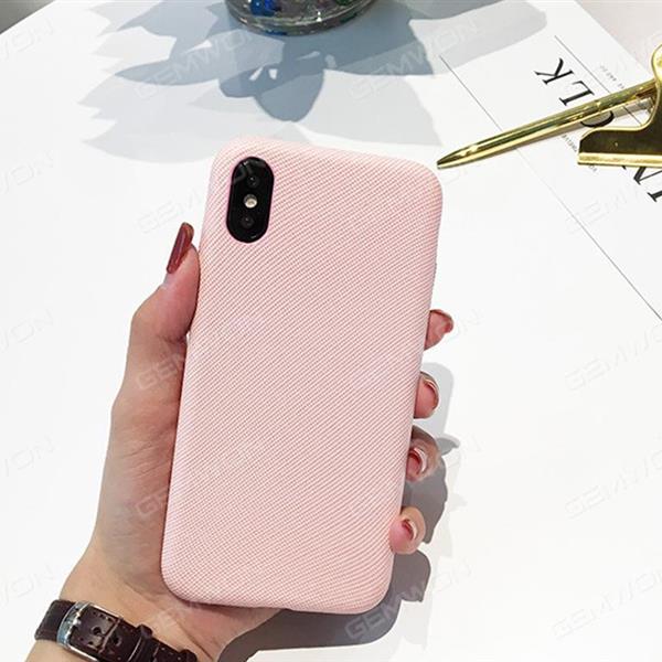 iPhone7 plus Fabric twill 
Hand case，Back cover type
Mobile phone soft shell，pink Case IPHONE7 PLUS FABRIC TWILL HAND CASE