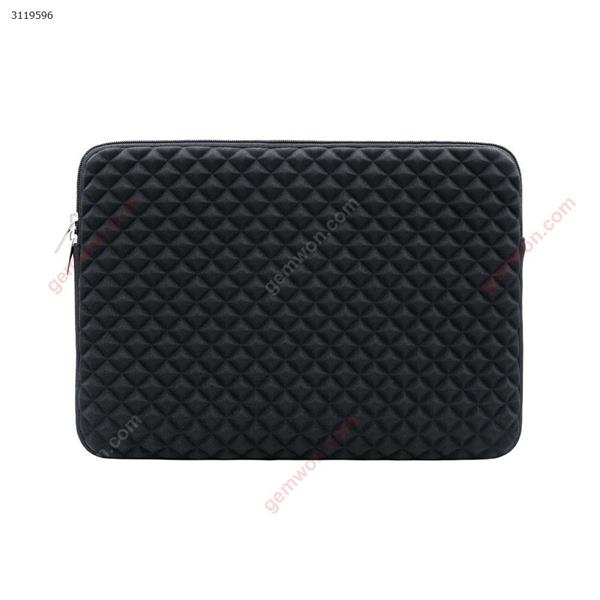 15.6 inch Diamond-pattern laptop bag waterproof laptop bag for MacBook Air Pro 11 13.3 15.6 for Xiaomi Air 13 15 laptop case for MacBook，black Case 15.6 INCH DIAMOND PATTERN LINER BAG