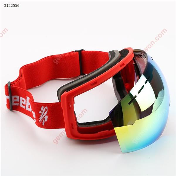 Spherical ski goggles anti-fog double lens replaceable ski goggles outdoor sports waterproof and windproof Glasses 3101