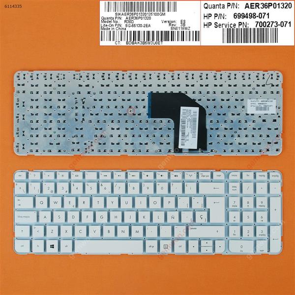 HP G6-2000 WHITE (Without FRAME) WIN8 SP N/A Laptop Keyboard (OEM-B)
