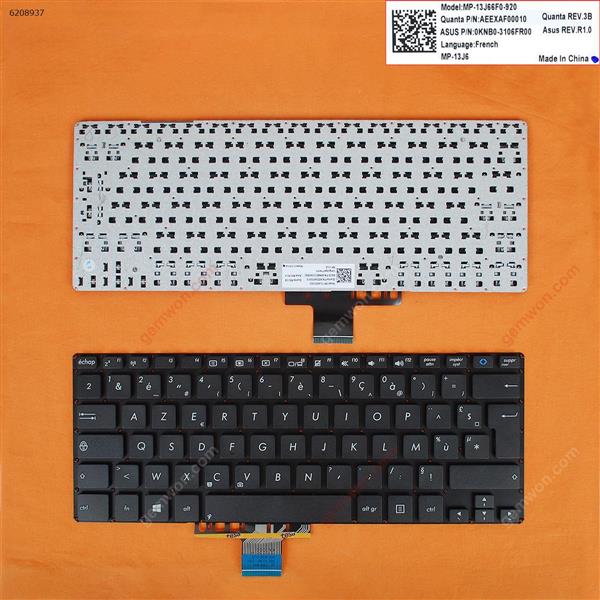 ASUS S301 S301L S301LA S301LP BLACK (For Win8) FR MP-13J66F0-920 Laptop Keyboard ( )