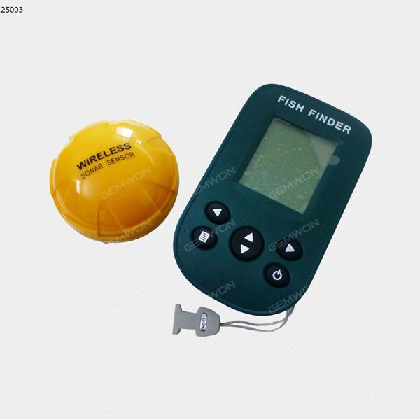 Wireless portable fish finder torpedo and sonar sensor sensor and 100M LCD color display, dot matrix sonar fish finder，black Fishing X9