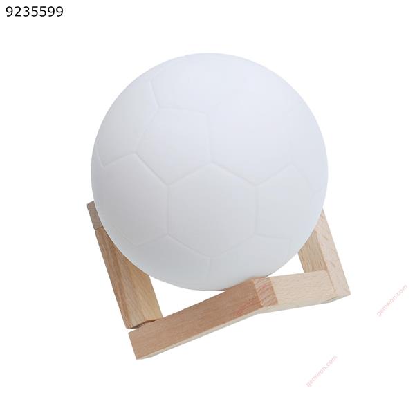 18CM 3D printing night light LED football lights touch switch moonlight bedroom bookcase home decoration - seven colors