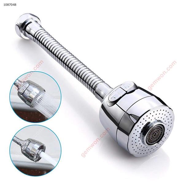 360°Swivel Water Saving Tap Aerator Nozzle Filter Water Saving Tap Diffuser Kitchen Accessories (Long) Iron art N/A