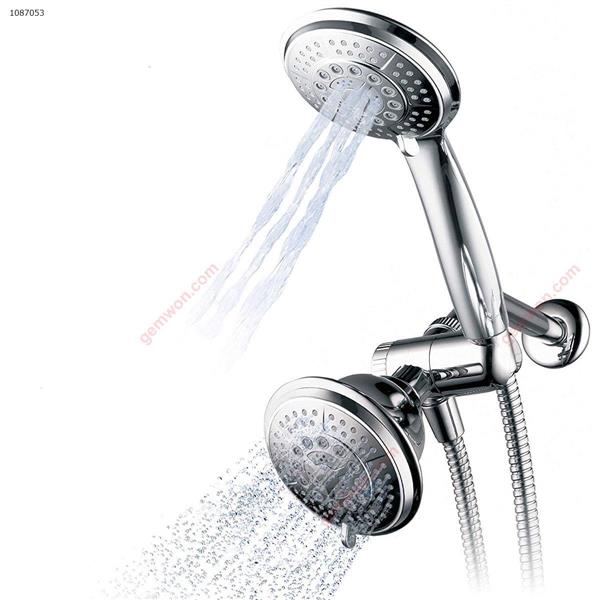 High pressure 3-way shower head wall mounted double shower combination round shower top spray hand spray Iron art SD-8018A1