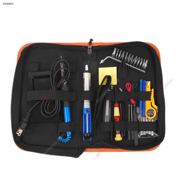 Soldering Iron Kit Electronics 26-in-1, 60W Adjustable Temperature Welding Tool, 6 pcs Soldering Tips with Desoldering Pump, Soldering IronStand, ESD Tweezers, Solder Wick, Wire Stripper Cutter,US Repair Tools N/A
