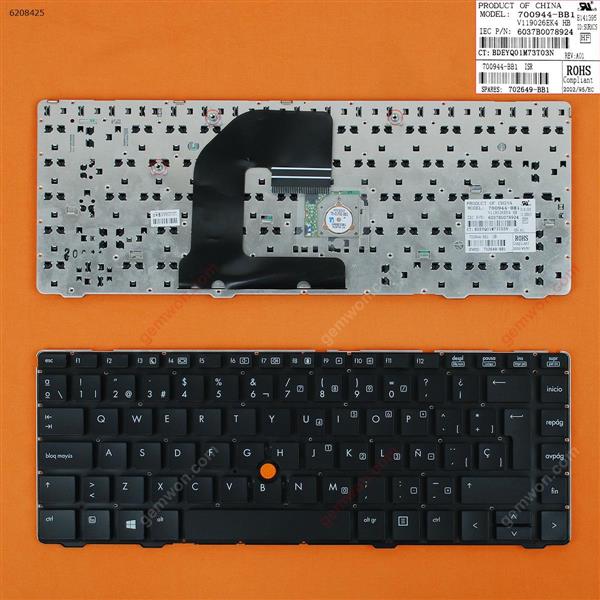 HP EliteBook 8460P BLACK(With Point stick,WIN8) SP 9Z.N6RUV.00S HZ0UV 635768-071 6037B0058826 642760-071 Laptop Keyboard (OEM-B)