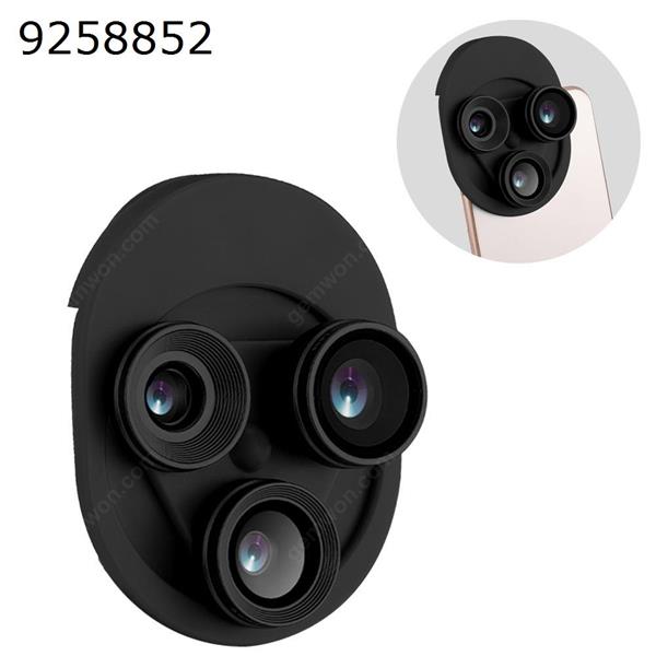 External Wide Angle Macro Fisheye Cell Phone Lens For IPhone Se Samsung Xiaomi Wide-Angle Mobile Phone Lens For Huawei IPhone X,black Headset ZM068
