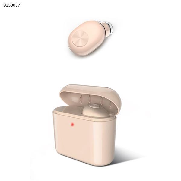 DOITOP BL1 Mini Wireless Bluetooth 4.2 Earphone Hanger Stereo Sports Earpiece With Charger Box Headset Earpiece For SmartPhone，pink Headset BL1