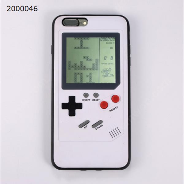 iphoneX Tetris game mobile phone shell, Apple 8 game shell 7plus shell set 8S vacuum shell，white，ipone8 Case 11