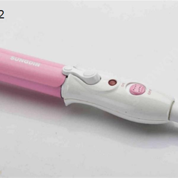 Student Dormitory Ceramic Glaze Mini Hair Curlers, Liu Hair Curlers, Perm Hair Rollers，White and pink
