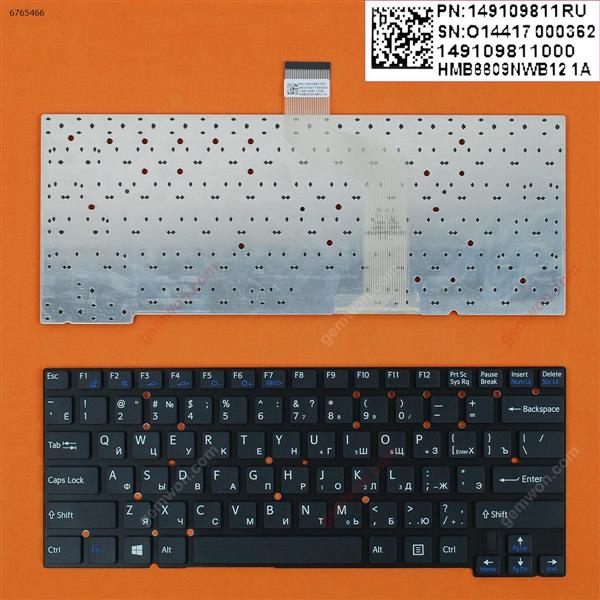 SONY SVT13 BLACK(without FRAME,WIN8) RU N/A Laptop Keyboard (OEM-B)