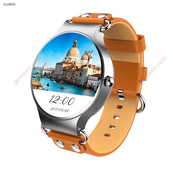 KW98 Smart Watch Android 5.1 3G 1.39 inches，Phone features: 3G WCDMA 850/850/900/2100, 2G GSM 1800/1900 four band，Quad core screen， brown Smart Wear KW98 Smart Watch
