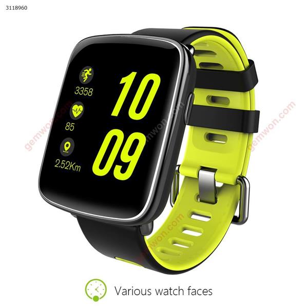GV68 smart watch，Bluetooth call，Color and heart rate sleep IP68 Waterproof swimming sport，green Smart Wear GV68 smart watch