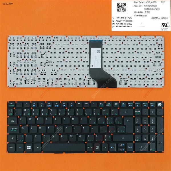 Acer Aspire E5-722 E5-772 V3-574G E5-573T E5-573 E5-573G E5-573T E5-532G BLACK WIN8 CA/CF N/A Laptop Keyboard (OEM-B)