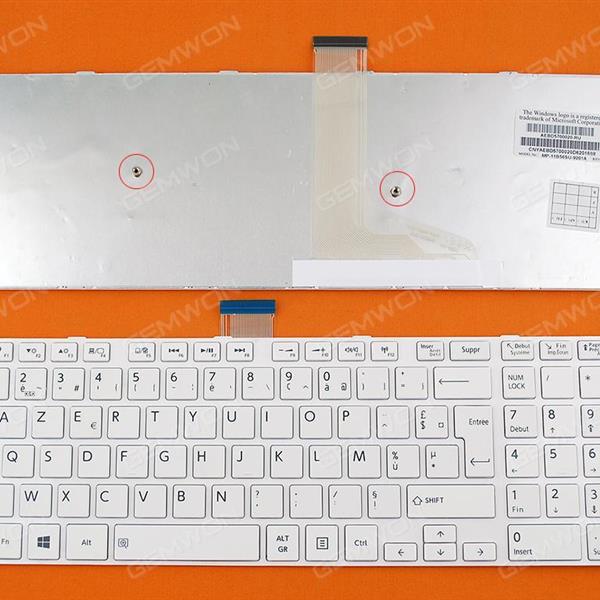 TOSHIBA S50-A S50D-A S50DT-A S50T-A S55-A S55D-A S55DT-A S55T-A WHITE FRAME WHITE(For Win8) FR N/A Laptop Keyboard (OEM-B)