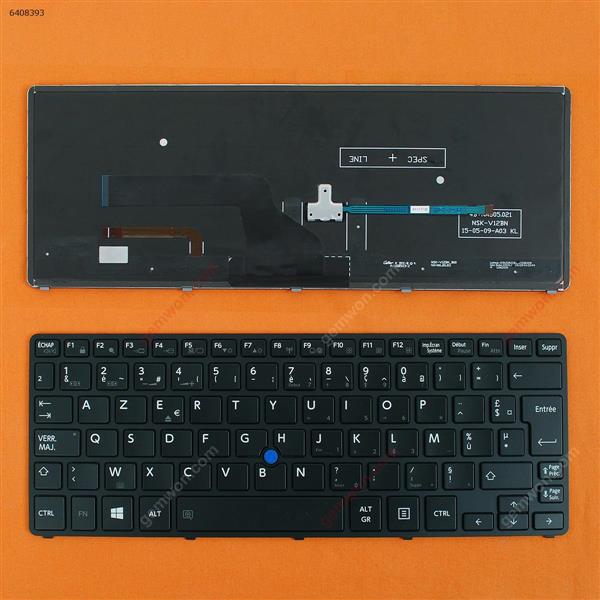 Toshiba Portege Z20T-B Z20T-B2110 Z20T-B2111 Z20T-B2112 BLACK FRAME BLACK(Backlit,For Win8,With Point stick) FR 9Z.NAJBN.20F Laptop Keyboard (OEM-A)