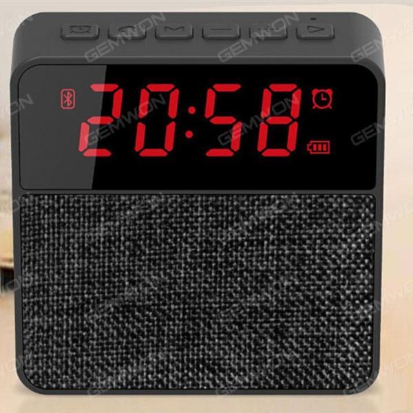LED clock, alarm clock, Bluetooth, telephone answering, FM, TF card, AUX-IN, black Bluetooth Speakers S2610
