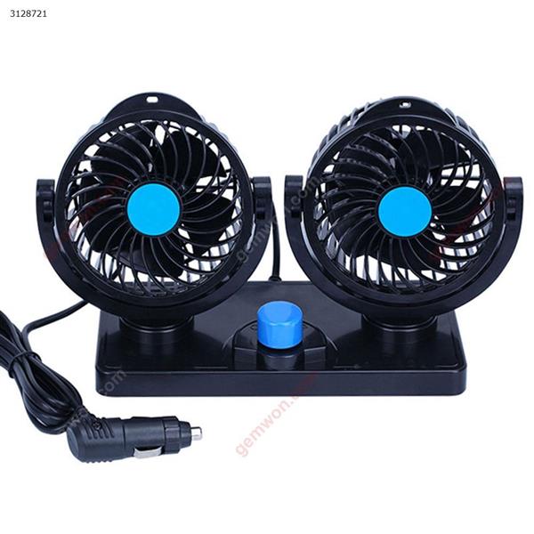 Double Head 12V Car Fan Air Conditioning for Car 360 Degree Rotatable Auto Air Cooler Cars Ventilator Double Motor Other LAZAD