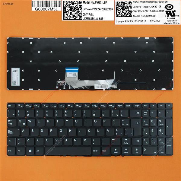 LENOVO Ideapad 310S-15ISK 510S-15ISK 310S-15IKB BLACK win8(Without FRAME) LA N/A Laptop Keyboard (OEM-B)