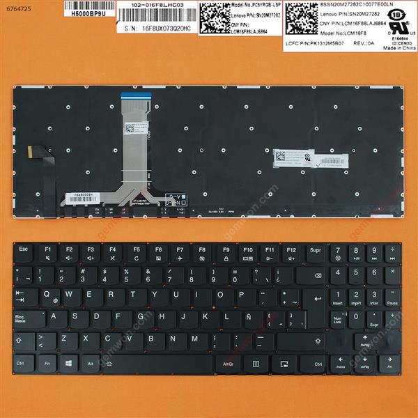 Lenovo Legion Y720 BLACK(Full Colorful Backlit,Win8) LA V160420FS1-US SN20M27556 Laptop Keyboard (OEM-B)