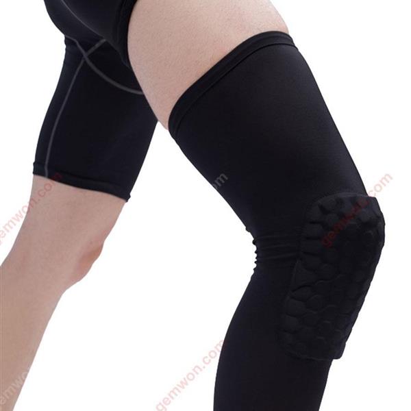 Collision Breathable PRO Honeycomb Knees Basketball Hiking Kneepad Professional Outdoor Sports Kneepad (Black XL) Outdoor Clothing WD-HX
