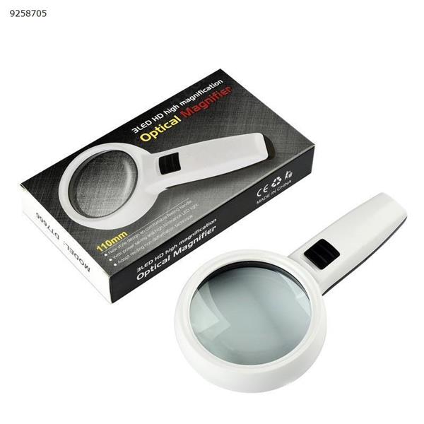 30X Handheld Magnifier Magnifying Glass Optical Lens Tool Loupe with for Antique Appreciate / Reading Repair Tools H-2