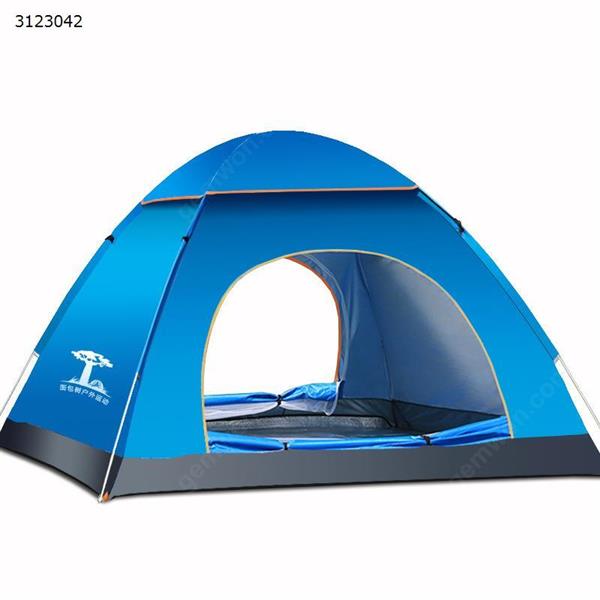 Outdoor automatic speed open camping tent (blue double door) Camping & Hiking WD-TENT