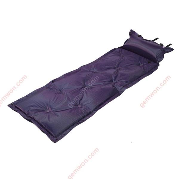 Outdoor inflatable camping tent pad beach waterproof picnic air mattress sleeping pad cushion pillow moisture pad (blue) Camping & Hiking WD-cm025