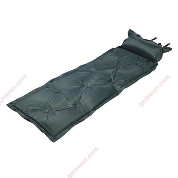 Outdoor inflatable camping tent pad beach waterproof picnic air mattress sleeping pad cushion pillow moisture pad (green) Camping & Hiking WD-CM025