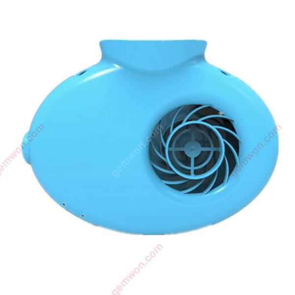 Aromatherapy USB rechargeable fan, W handheld, lanyard, outdoor K leafless fan，blue Camping & Hiking N/A