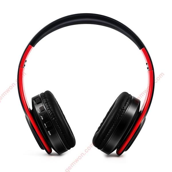 Folding Wireless Headset Headset Bluetooth Wireless Headset (Red Black) Headset WD-ep