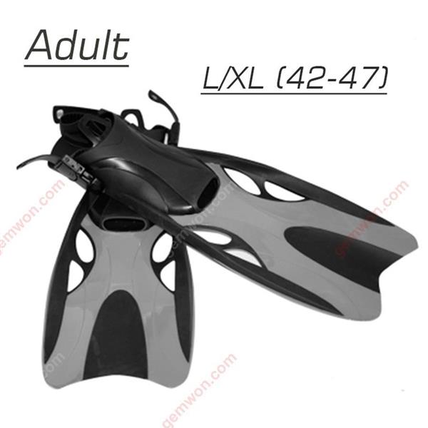 Snorkeling diving fins adult flexible swimming fins diving fins fins water sports (size L / XL <42-47> black) Water sports equipment WD-F0007