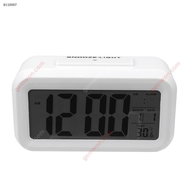 Smart clock Korean version of the silent luminous small alarm clock LED electronic clock (white) Other N/A