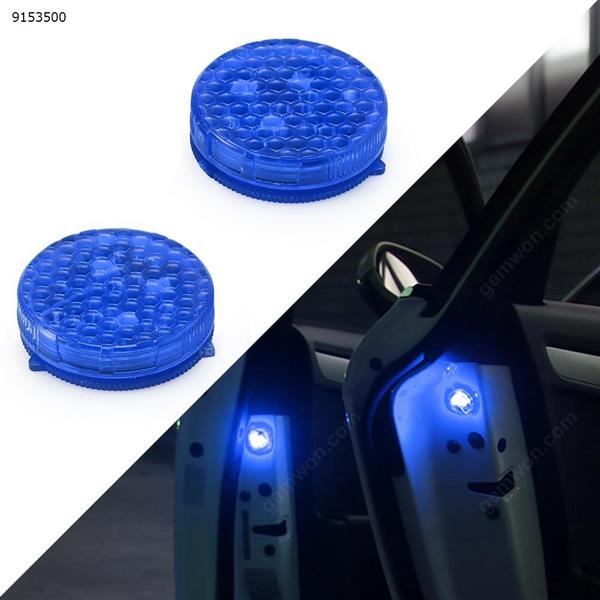 Car Door Warning Light, 2 Pcs Universal Wireless Car Safety Anticollision Light Lamp for Any Car Instant Switch On/Off (blue) Autocar Decorations R-1631