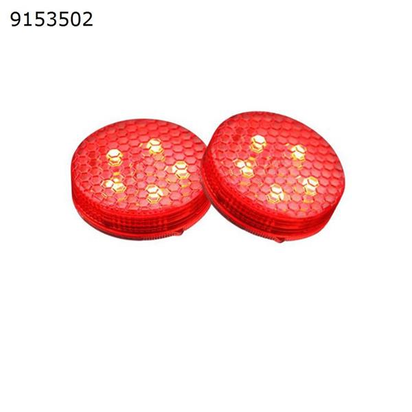 5 LED lamp Car Door Warning Light, 2 Pcs Universal Wireless Car Safety Anticollision Light Lamp for Any Car Instant Switch On/Off (Red) Autocar Decorations R-1631