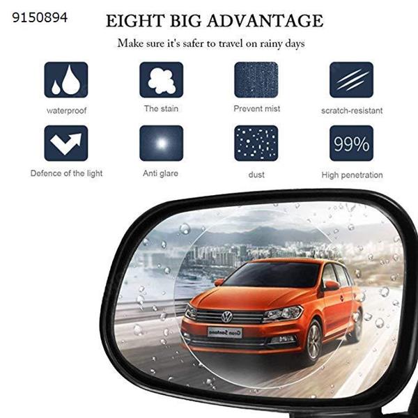 Applicable to all models, Blind Spot Mirror,car rearview mirror [rainproof] [waterproof] [anti-glare glare] [anti-fog] [anti-stain] Clear vision [95mm95mm] PET film (2 PCS) Autocar Decorations PET