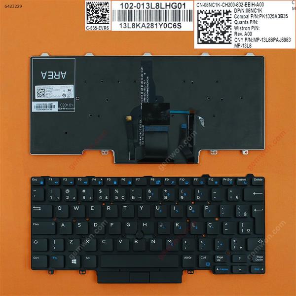 DELL E5450 E7450 BLACK (Backlit,With Point stick,For Win8) BR MP-13L83USJ698 PK1313D3B00 Laptop Keyboard (OEM-B)