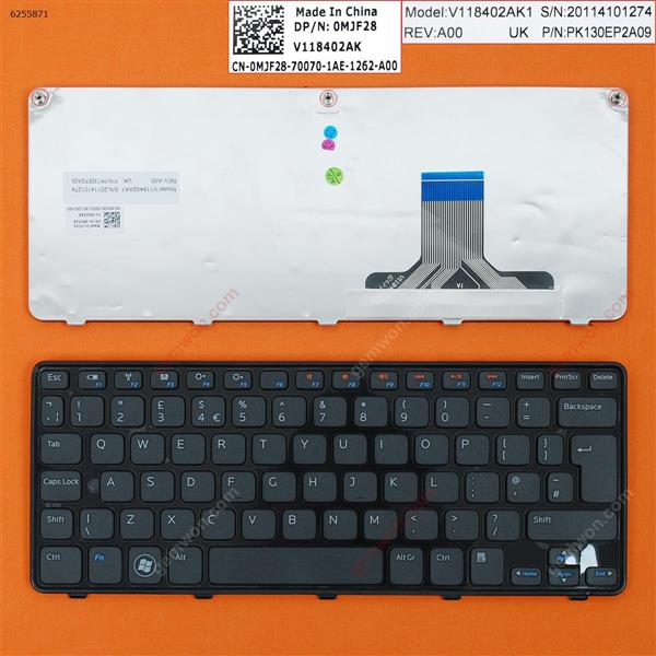 DELL Inspiron MINI 1090 GLOSY FRAME BLACK( MINI 10 Series) UK V118402AK1 Laptop Keyboard (OEM-B)