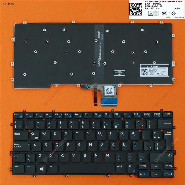 Dell Latitude 7370 E7370 BLACK WIN8(Without FRAME,Backlit） LA N/A Laptop Keyboard (OEM-B)