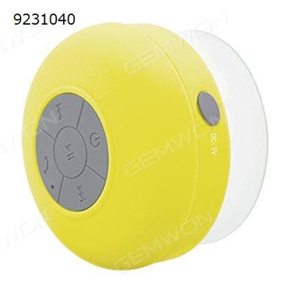 Shower-Mate s4 Waterproof Bluetooth Shower Speaker with ISSC Chipset and Hands-Free Speakerphone for All iOS and Android Devices -  Yellow Bluetooth Speakers TH-01
