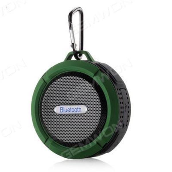 Shockproof and Waterproof Bluetooth Wireless Mini Speaker（Green） Bluetooth Speakers C6