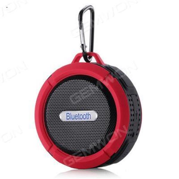 Shockproof and Waterproof Bluetooth Wireless Mini Speaker（Red） Bluetooth Speakers C6